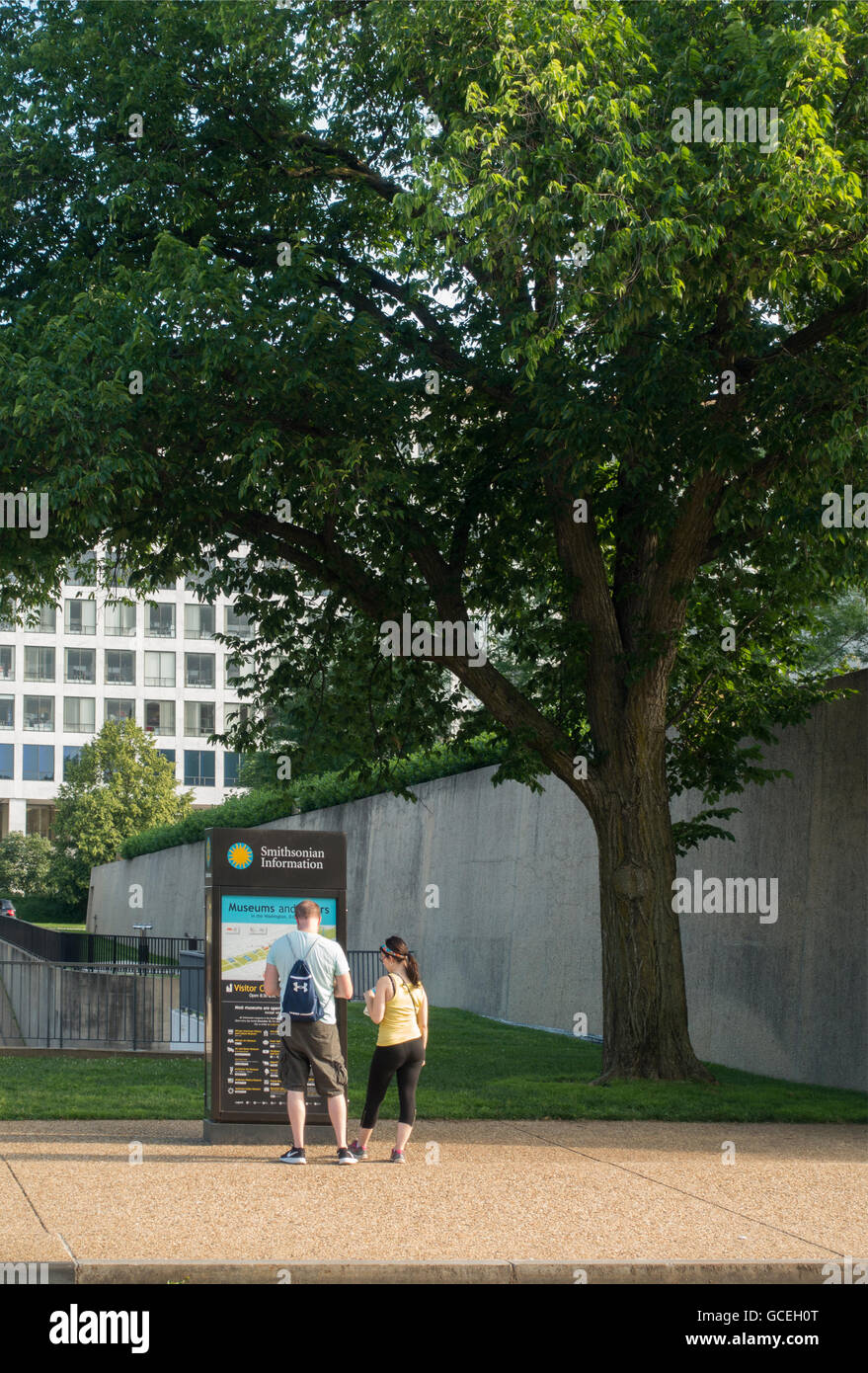 Gärten der Smithsonian in Washington, D.C. Stockfoto