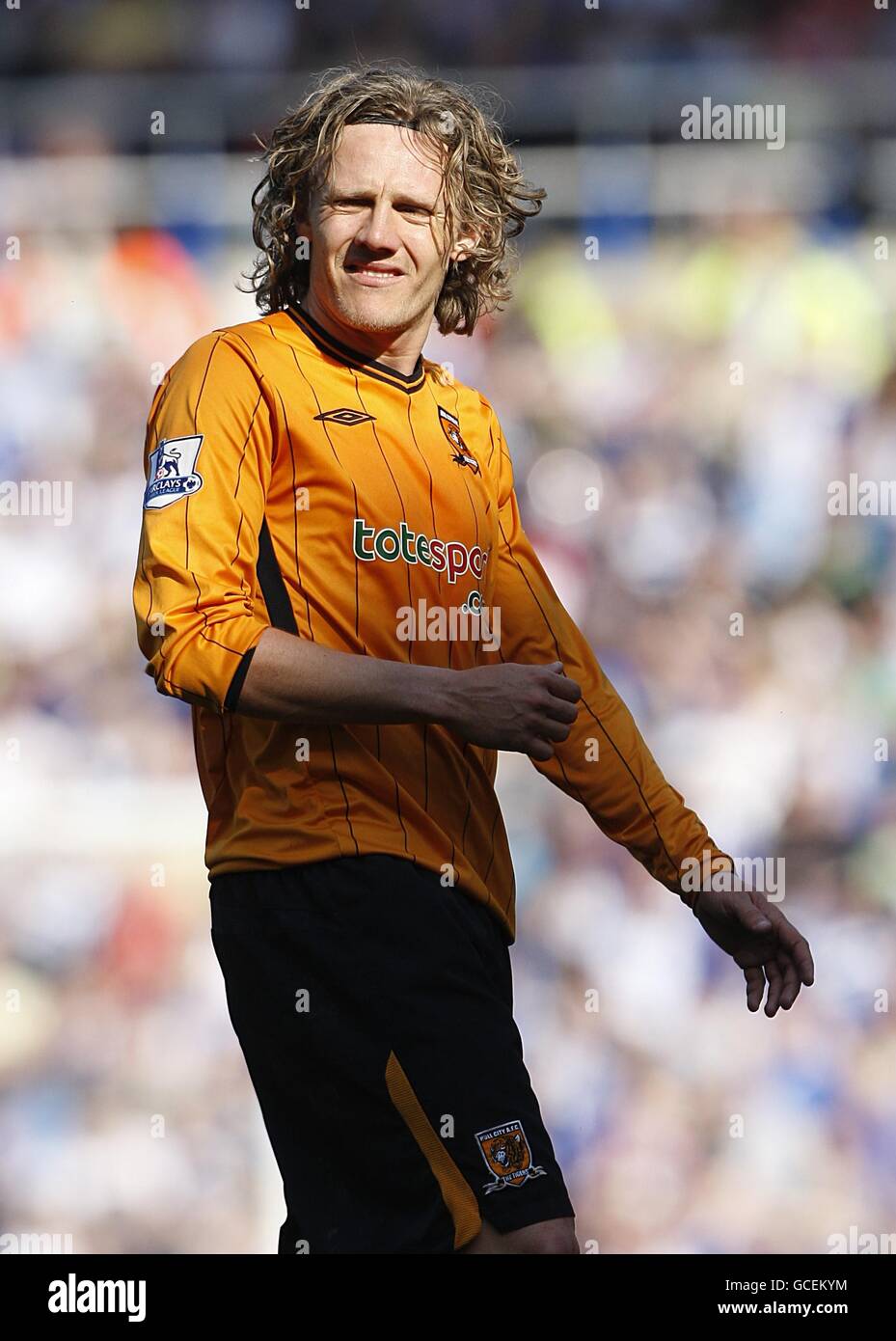 Fußball - Barclays Premier League - Birmingham City / Hull City - St Andrews' Stadium. Jimmy Bullard, Hull City. Stockfoto