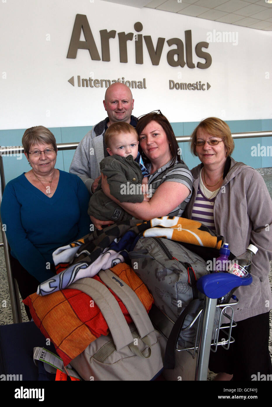 Vulkanasche führt Reisen Störung Stockfoto