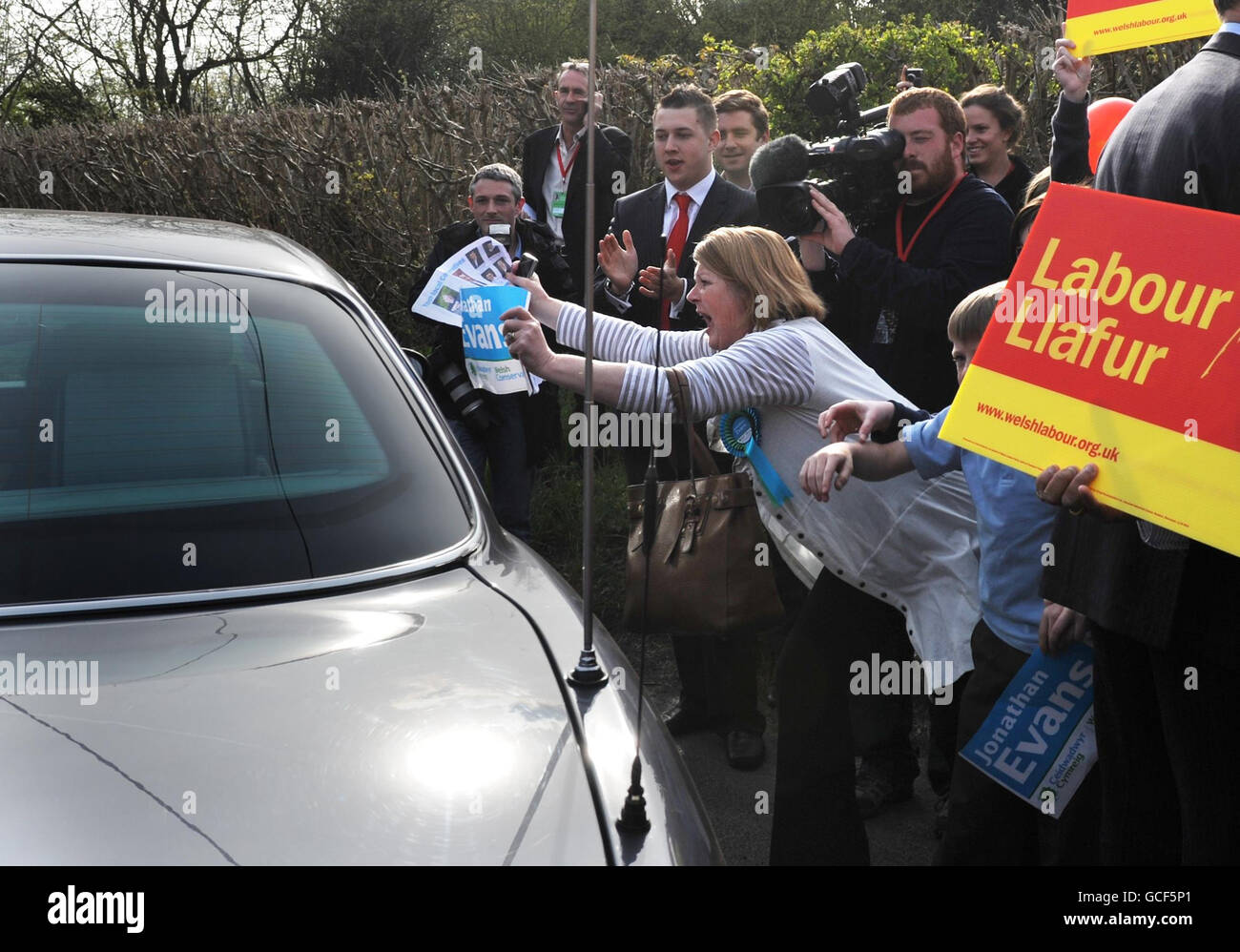 Allgemeine Wahlkampagne 21. Apr 2010 Stockfoto