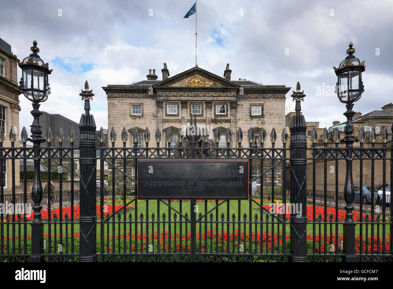 Royal Bank of Scotland; Edinburgh, Schottland Stockfoto