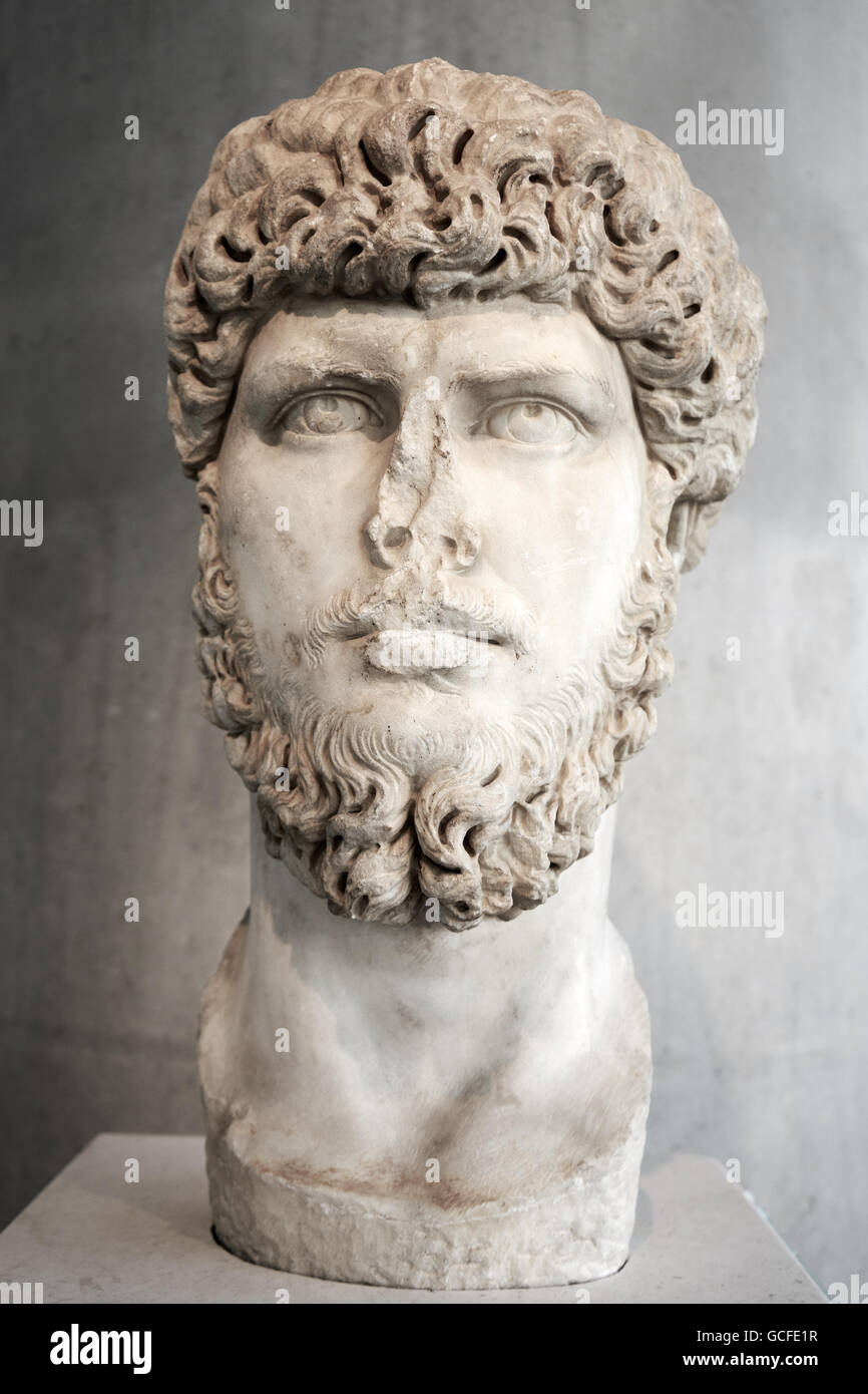 Porträt des Kaisers Lucius Verus Stockfoto