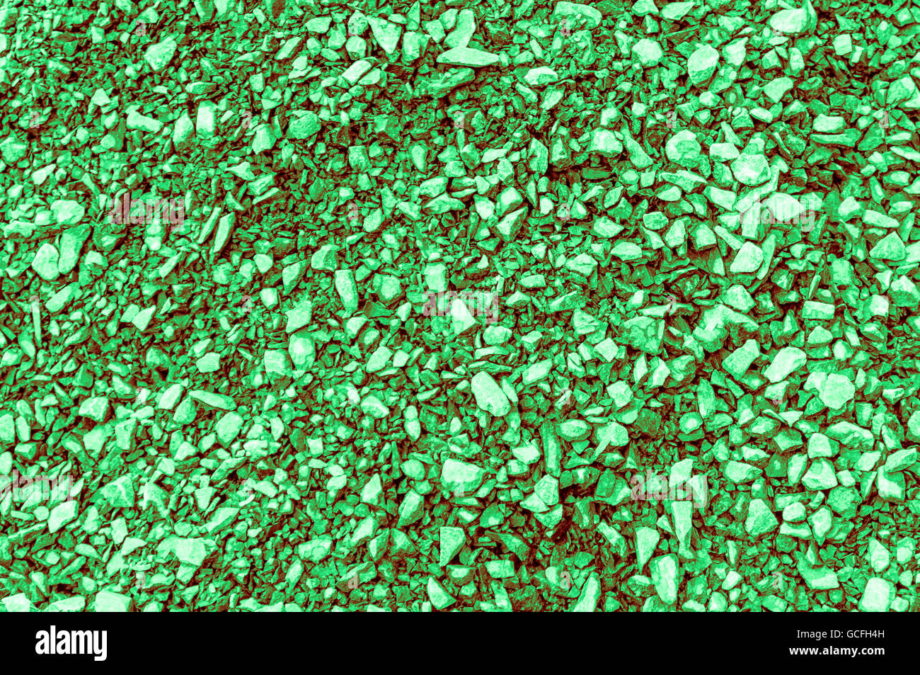 Grobe Ziegel Boden geschossen vor allem leichte dunkelgrünen rötlichen grünlichen Hintergrund Stockfoto