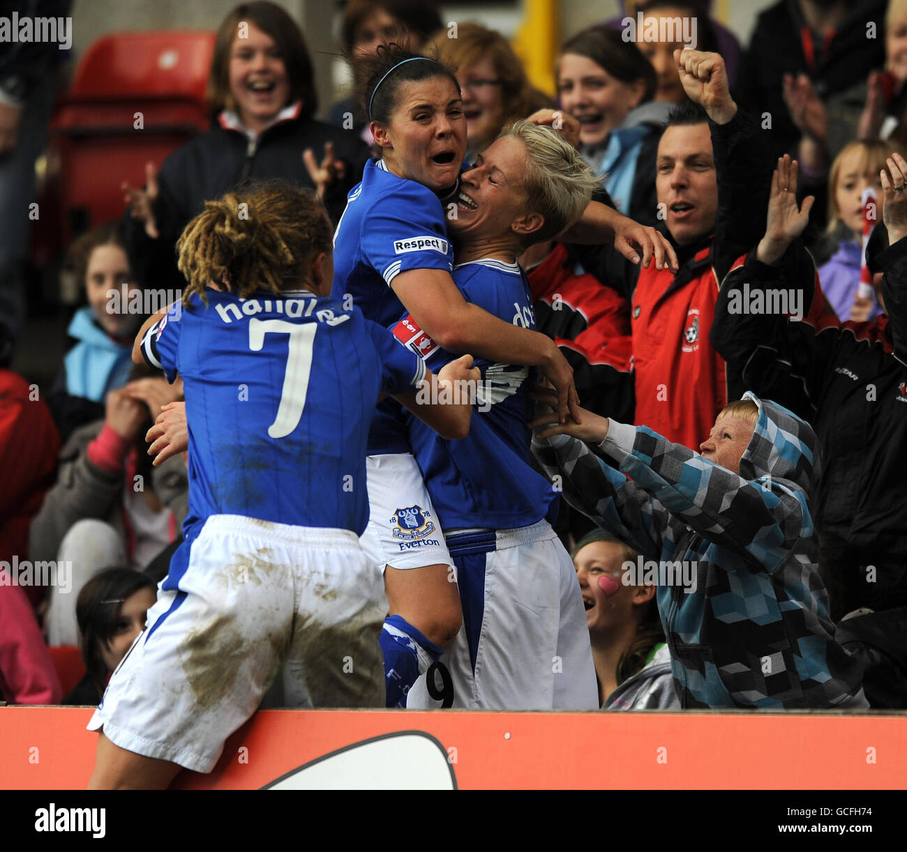Fußball - Frauen FA-Cup - Finale - Everton V Arsenal - City Ground Stockfoto