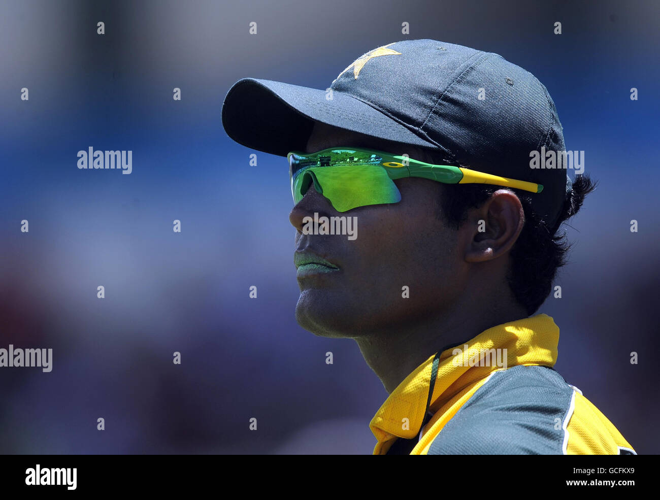 Cricket - ICC World Twenty20 - Super Eights - Pakistan - Südafrika - Beausejour Stadium. Pakistans Umar Akmal beim Super Eights-Spiel im Beausejour Stadium, St. Lucia. Stockfoto