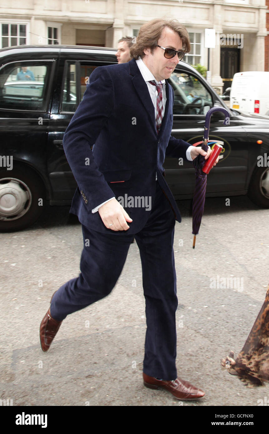 David Walliams Hochzeit mit Lara Stone Stockfoto