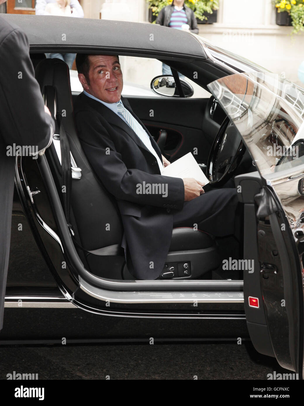 David Walliams Hochzeit mit Lara Stone Stockfoto