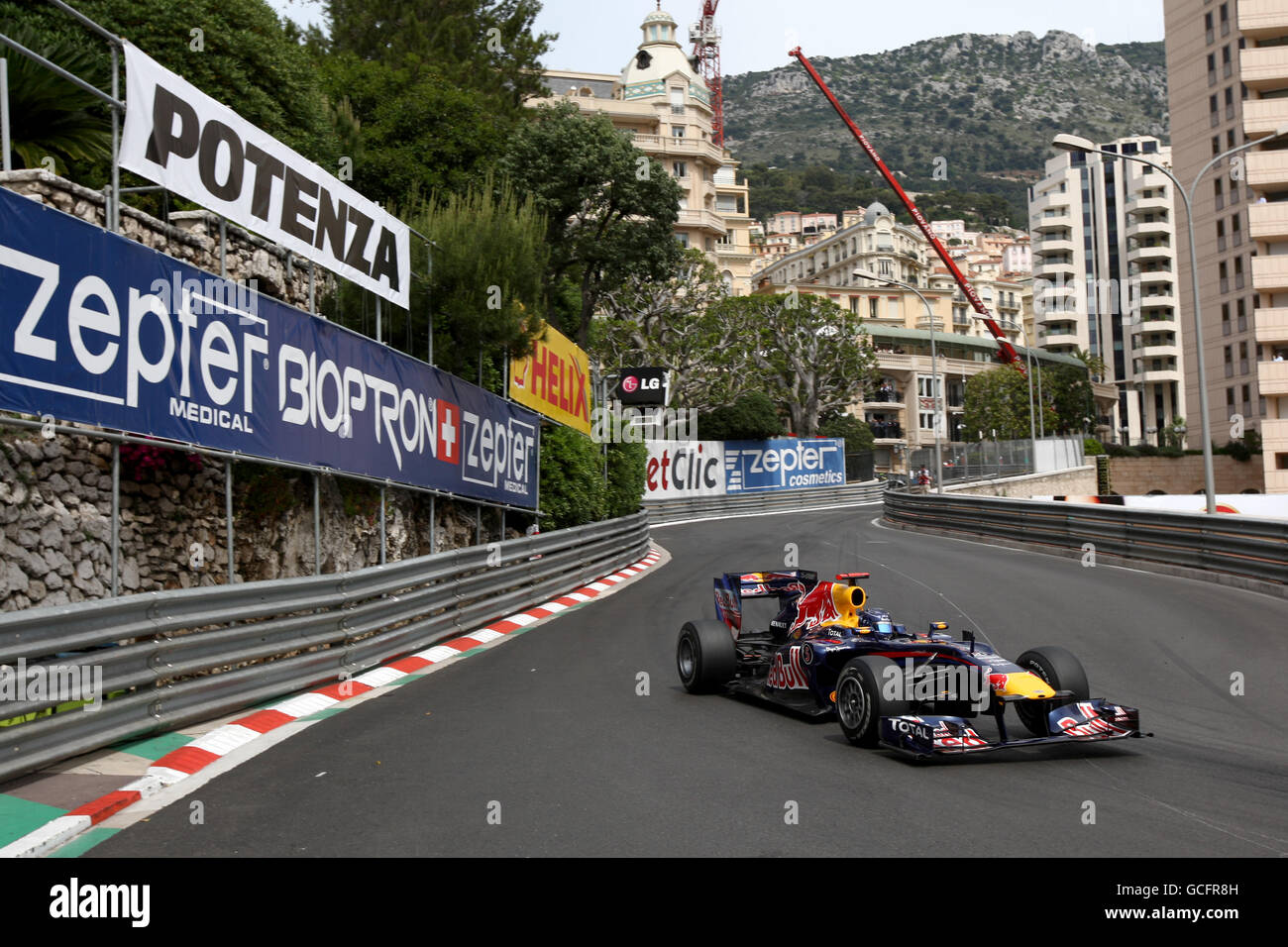 Formel-1-Autorennen - großer Preis von Monaco - Training und Qualifikation - Circuit de Monaco. Sebastian Vettel (GER), Red Bull Stockfoto
