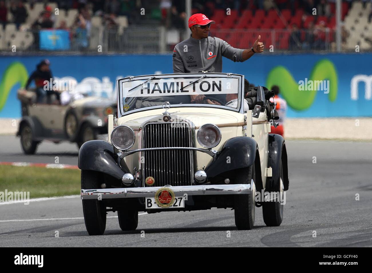 McLaren Lewis hamilton während der Fahrerparade vor dem Start des Großen Preises von Spanien Stockfoto