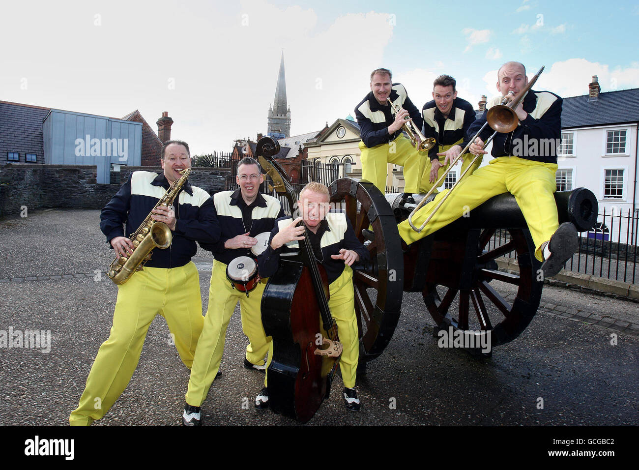 Derry City of Culture Gebot Stockfoto