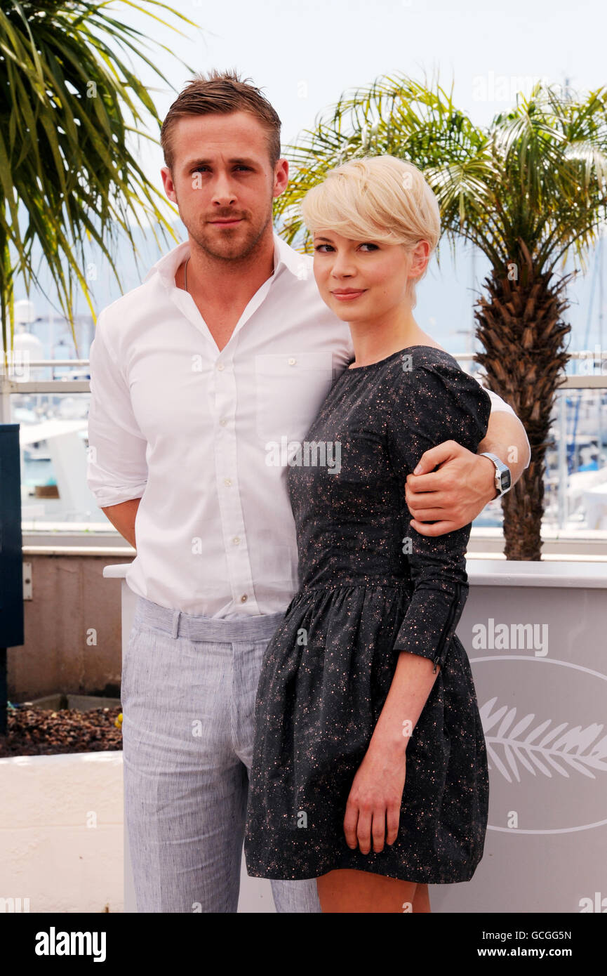 Ryan Gosling und Michelle Williams während eines Fotoalles für Blue Valentine, während der 63. Filmfestspiele von Cannes, Frankreich. Stockfoto