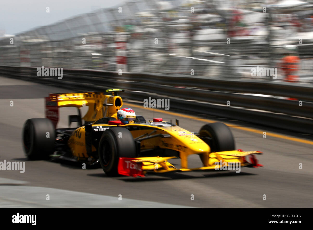 Formel-1-Autorennen - großer Preis von Monaco - Training und Qualifikation - Circuit de Monaco. Vitaly Petrov (RUS), Renault. Stockfoto