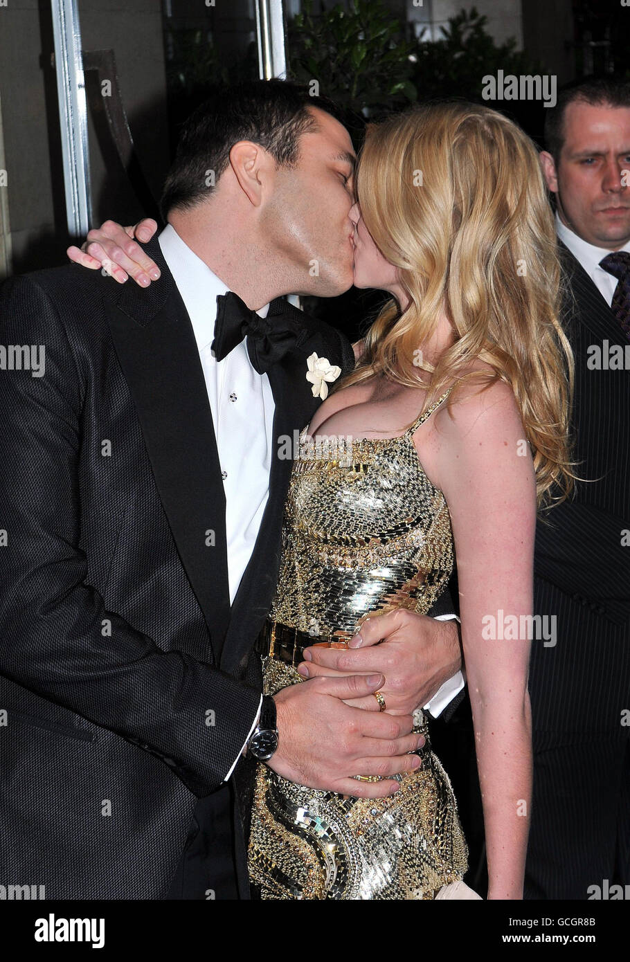 David Walliams Hochzeit mit Lara Stone Stockfoto