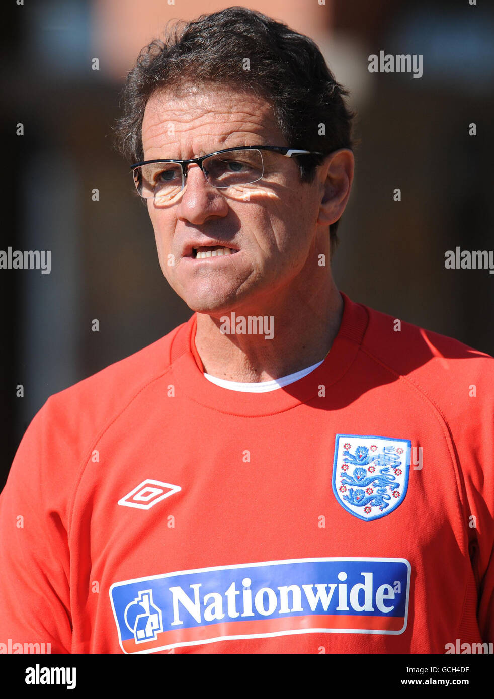 Fußball - 2010 FIFA World Cup South Africa - Gruppe C - England V USA - England-Training - Tag 2 - Royal Bafokeng Sports Complex Stockfoto
