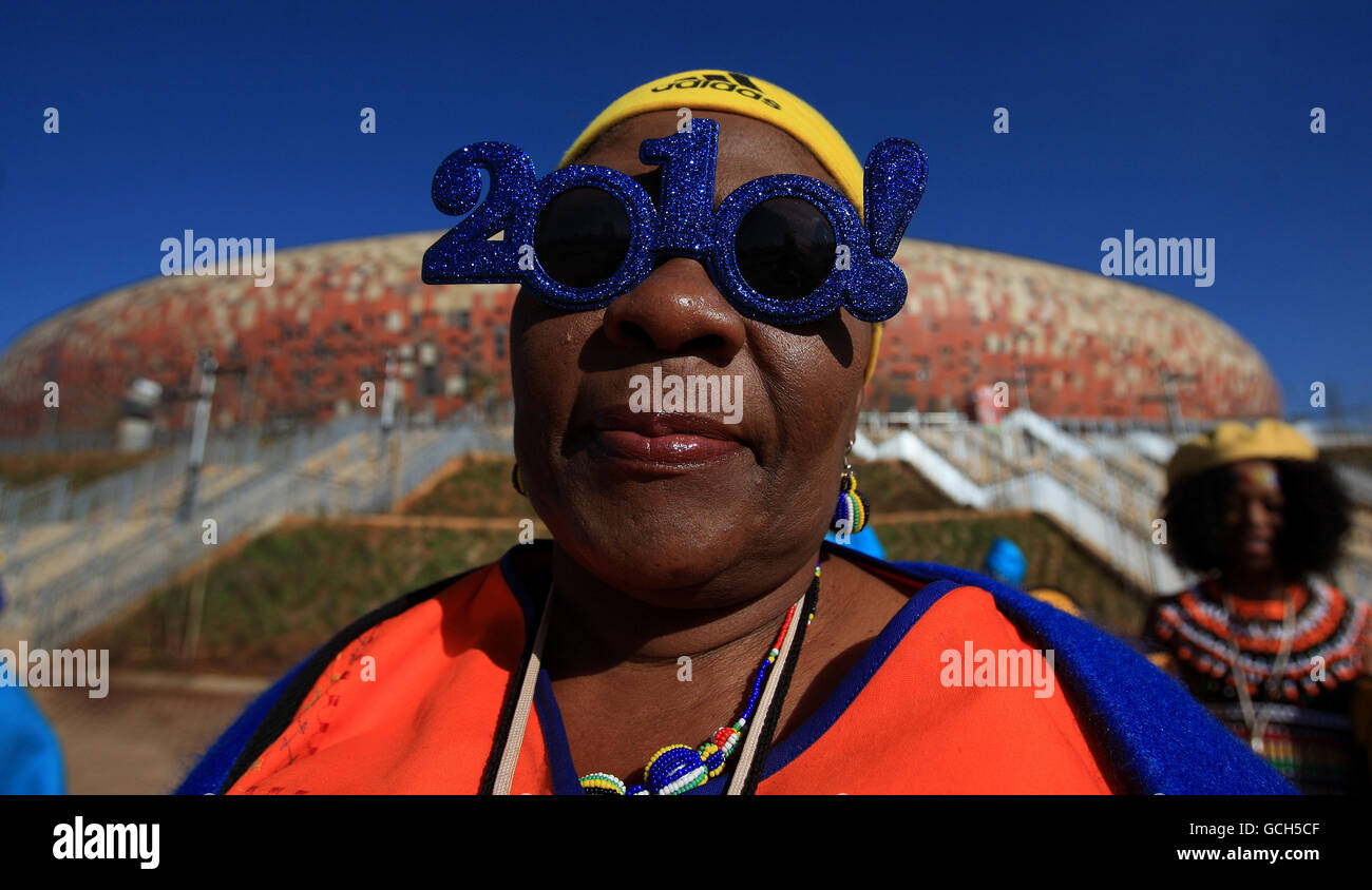 Fußball - 2010 FIFA World Cup South Africa - Pre World Cup Parade - Johannesburg Stockfoto