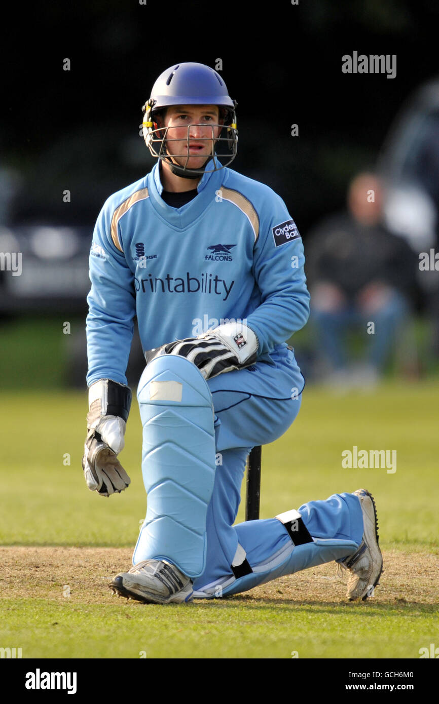 Cricket - Clydesdale Bank 40 - Gruppe B - Derbyshire / Essex - Highfield. Lee Goddard, Derbyshire. Stockfoto