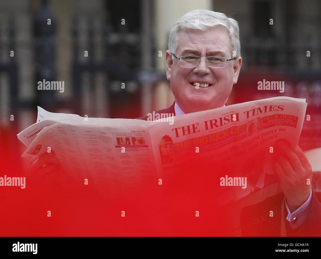 Umfrage schlägt Irish Labour-Führung Stockfoto