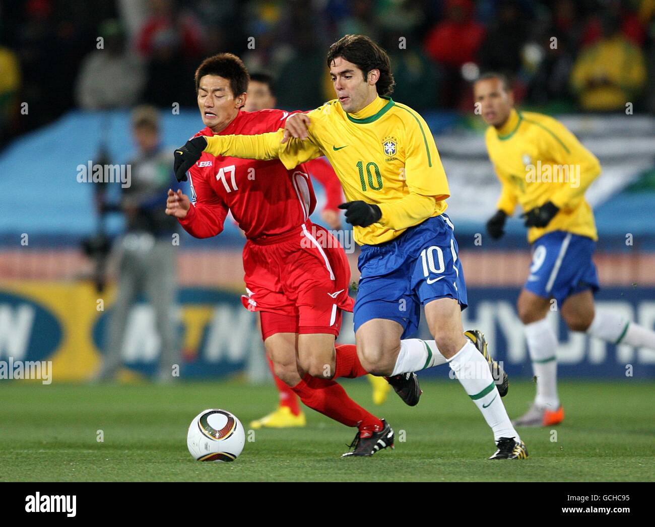 Fußball - 2010 FIFA World Cup South Africa - Gruppe G - Brasilien V Nordkorea - Ellis Park Stockfoto
