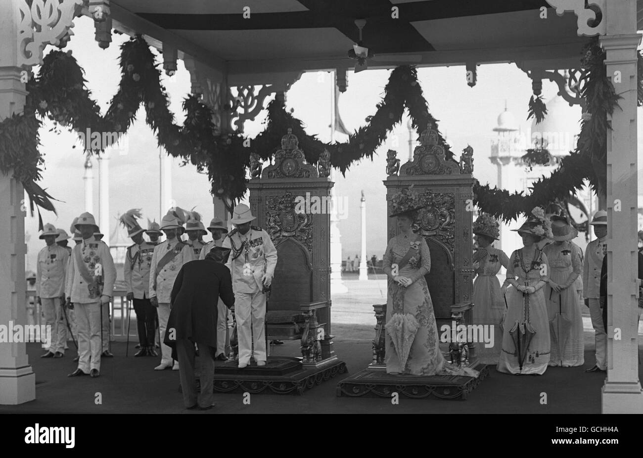 König George V Coronation - Delhi Durbar Stockfoto