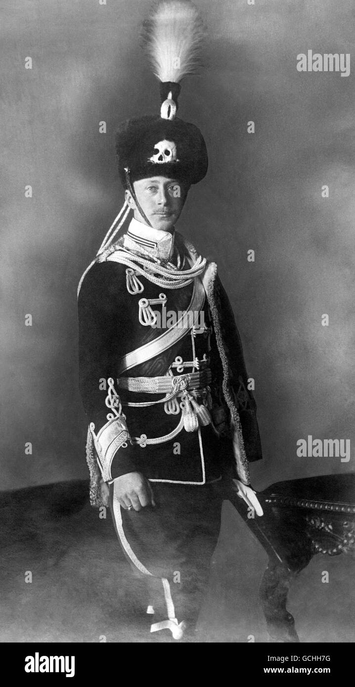 Royalty - Kronprinz WILHELM IN 1912 Stockfoto