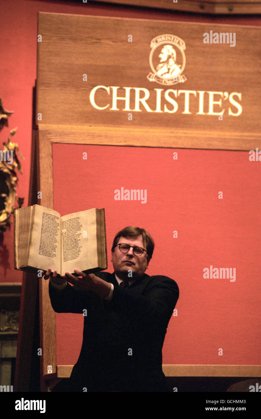 CANTERBURY TALES HELD VERSTEIGERT Stockfoto