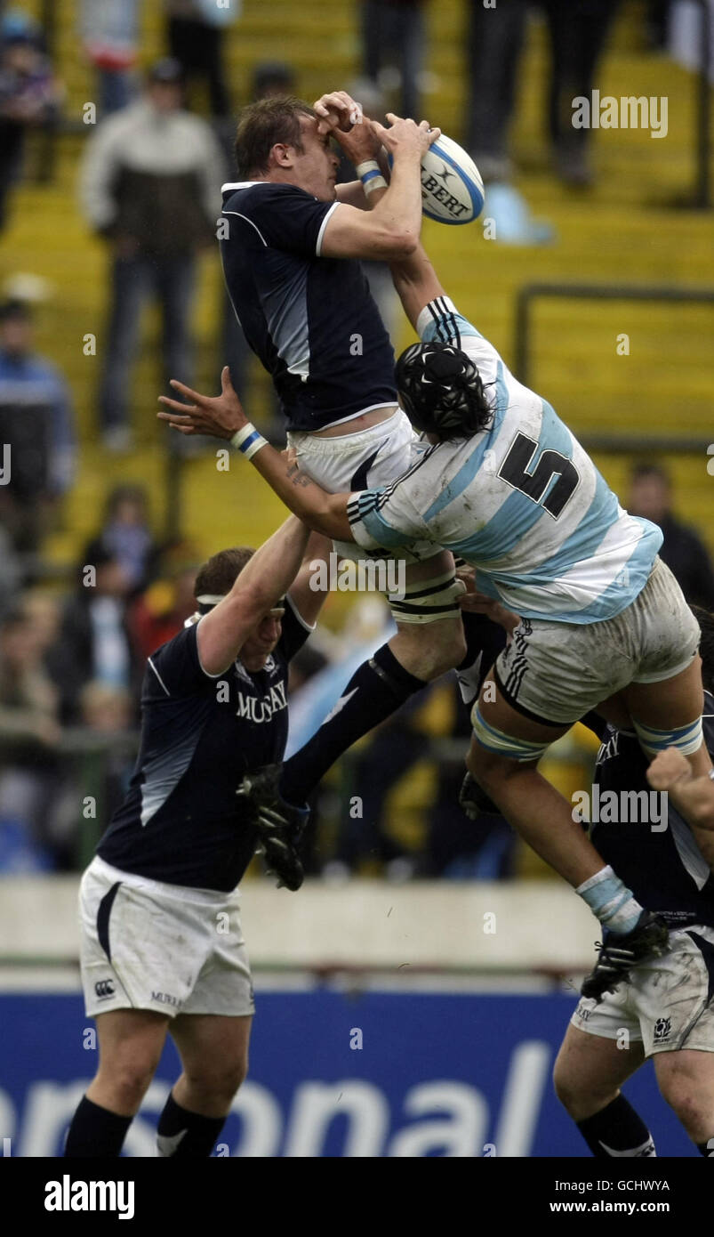 Rugby Union - IRB Nations Cup - Schottland A V Argentinien A - Stadionul nationalen Arcul de Triumf Stockfoto