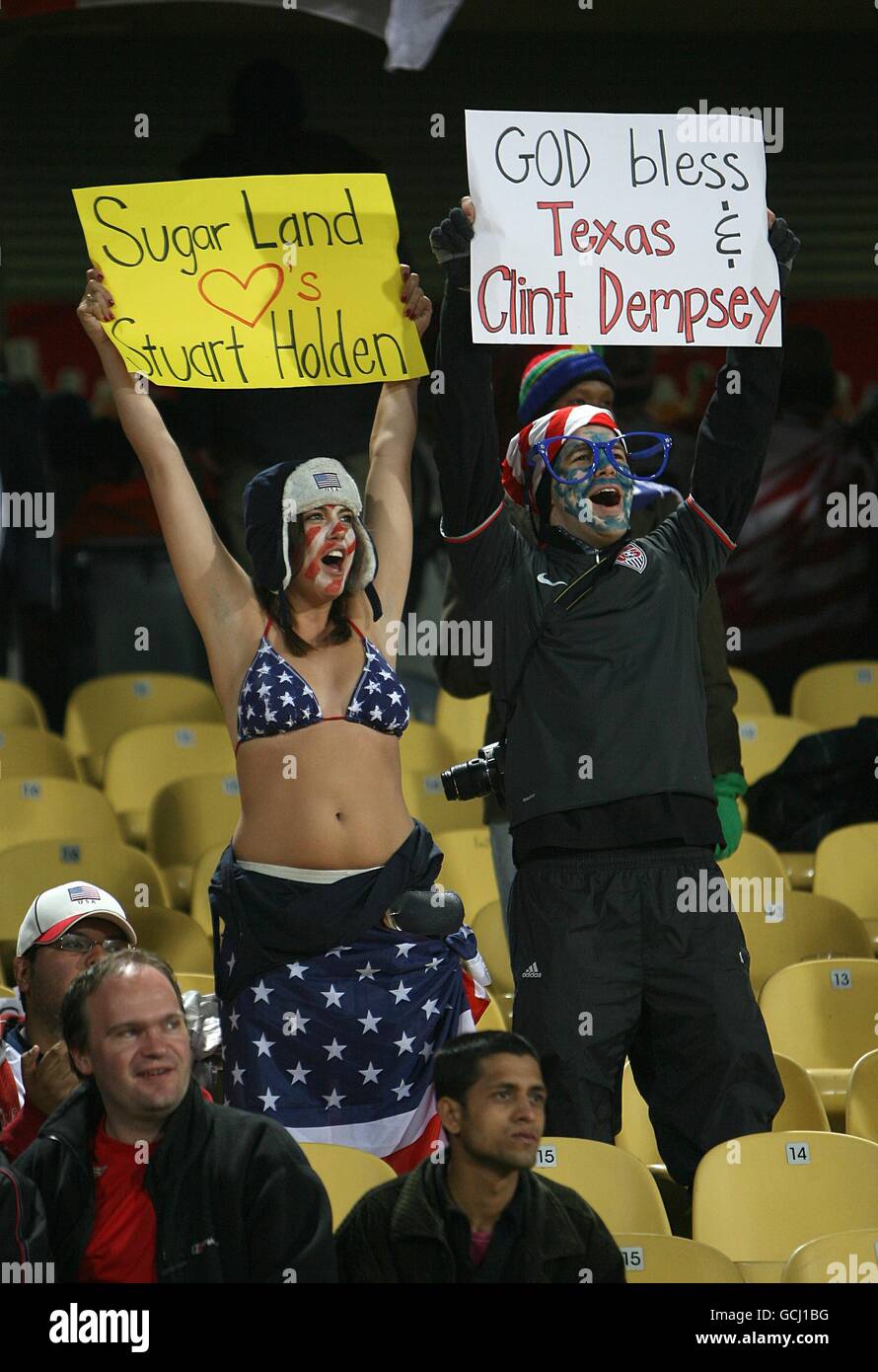 Fußball - 2010 FIFA World Cup South Africa - Runde der letzten 16 - USA V Ghana - Royal Bafokeng Stadion Stockfoto