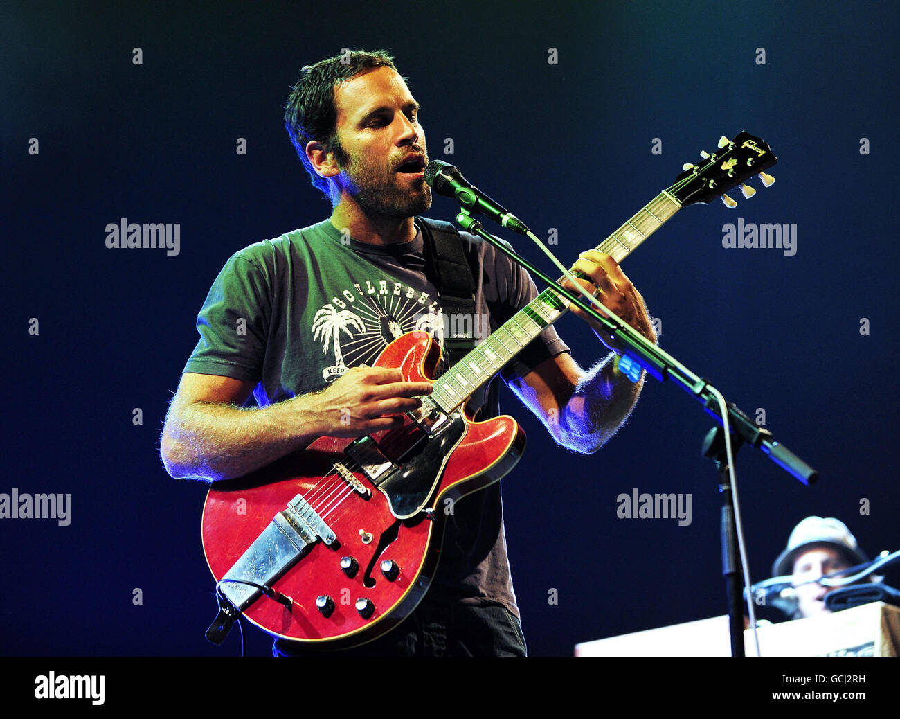 Jack Johnson tritt in der O2 Arena in Greenwich, London, auf. Stockfoto