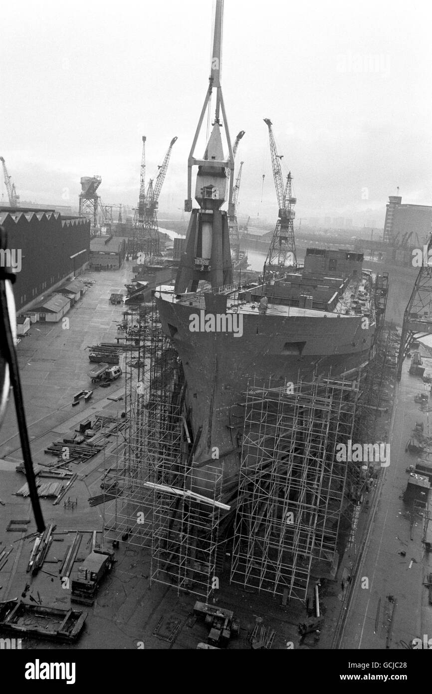 Transport - Schiffe - Werften - Glasgow - 1971 Stockfoto