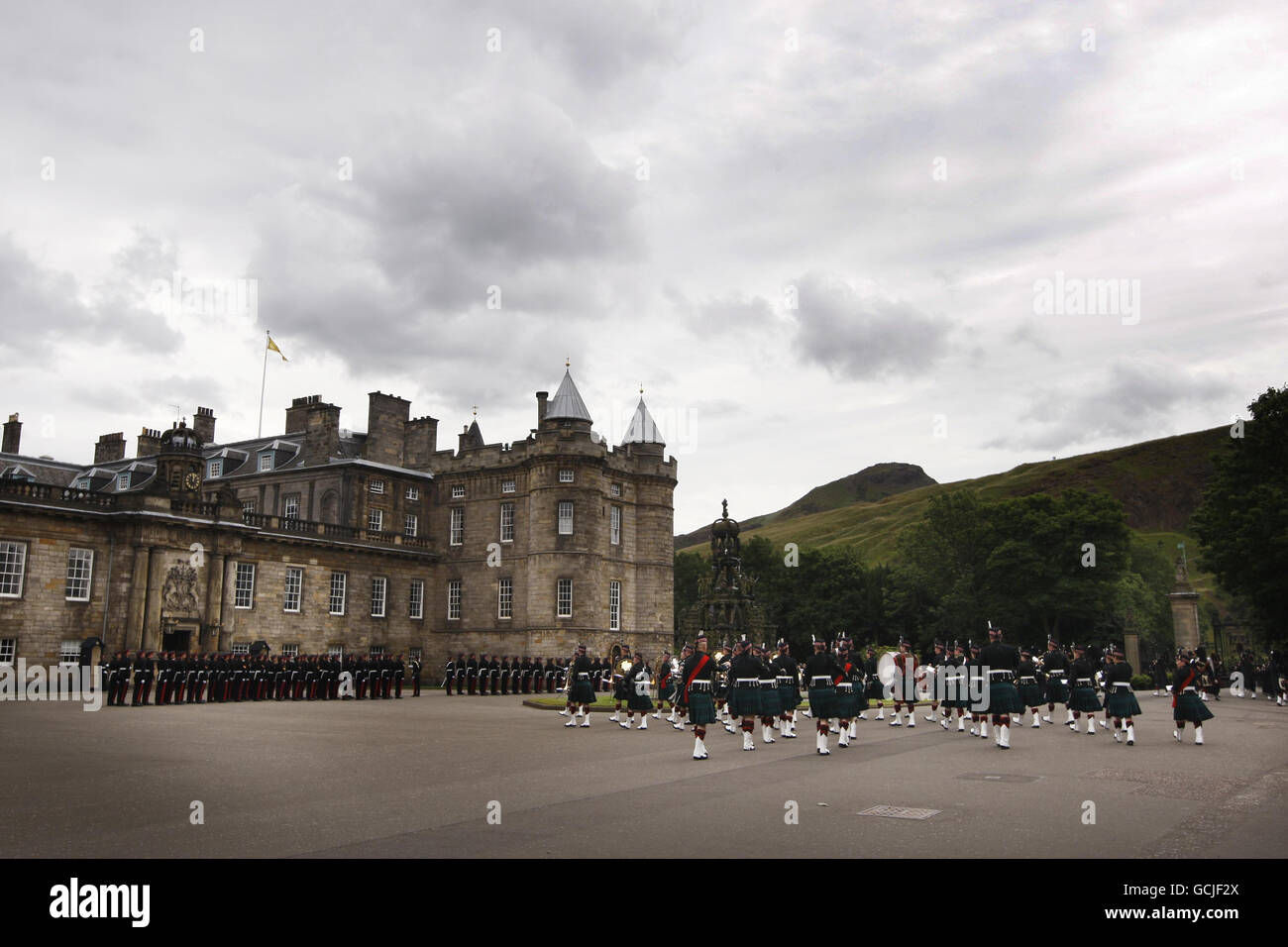 Königin besucht Schottland Stockfoto