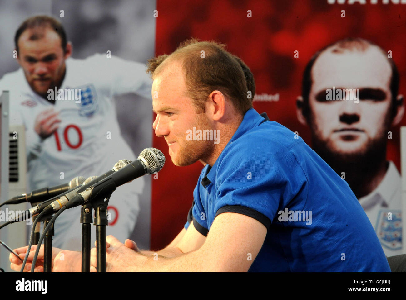 Wayne Rooney während des Trainings im Royal Bafokeng Sports Complex, Rustenberg, Südafrika. Stockfoto