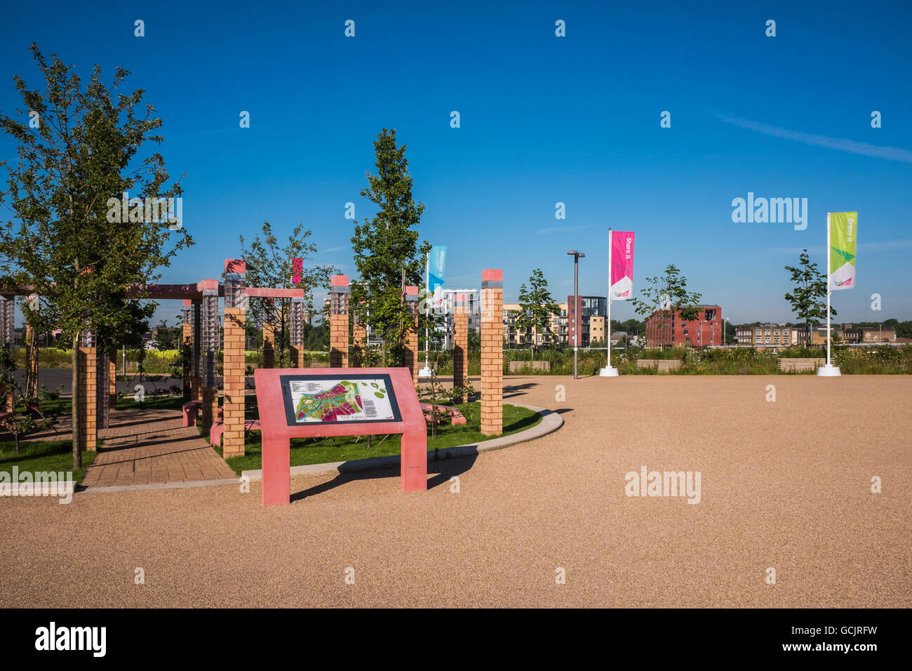 Das Stadion, Queen Elizabeth Olympic Park, Stratford, London, England, Vereinigtes Königreich Stockfoto