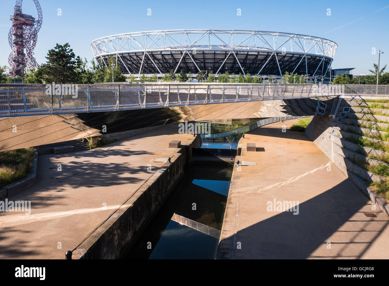 Das Stadion, Queen Elizabeth Olympic Park, Stratford, London, England, Vereinigtes Königreich Stockfoto