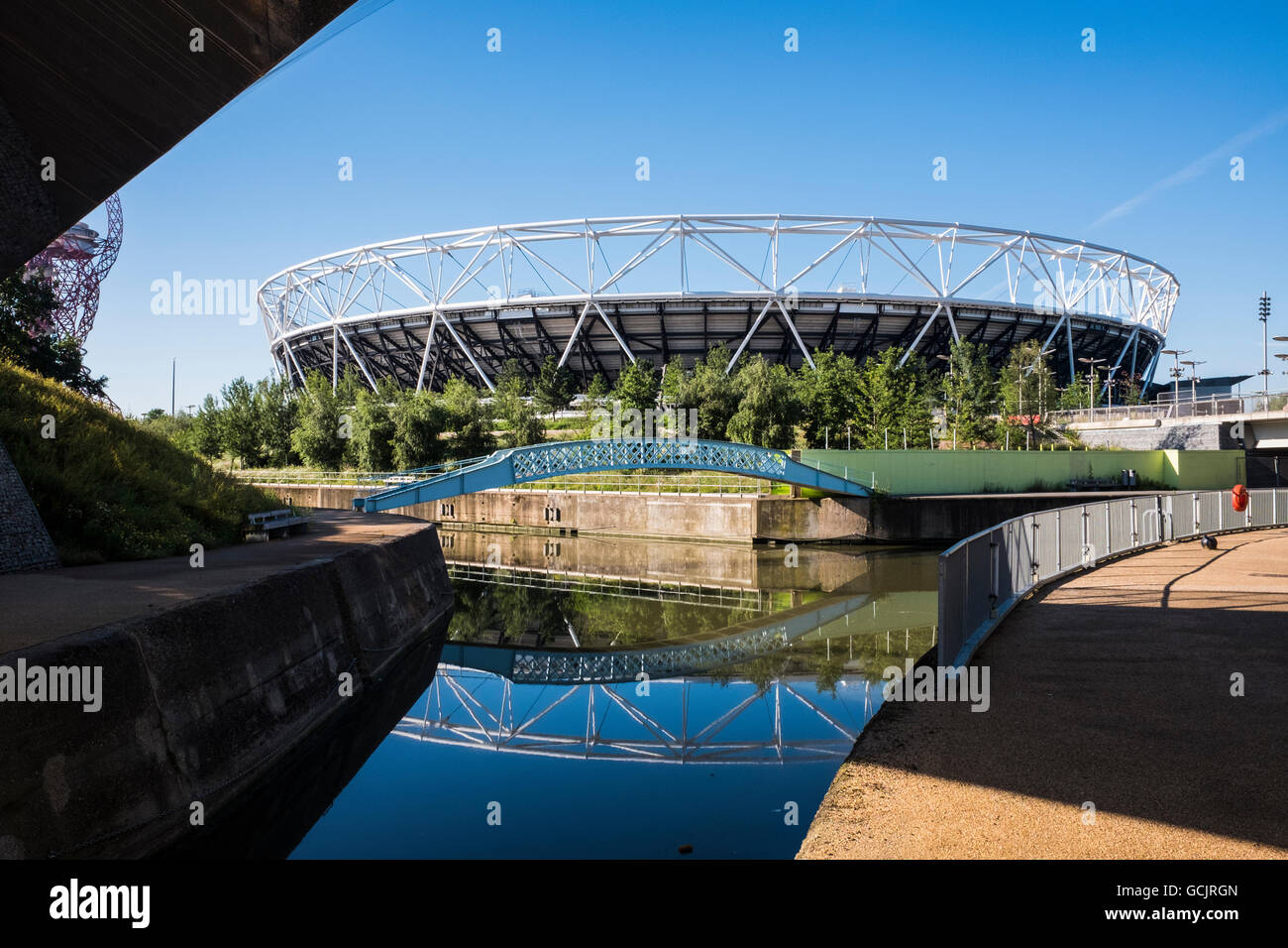 Das Stadion, Queen Elizabeth Olympic Park, Stratford, London, England, Vereinigtes Königreich Stockfoto