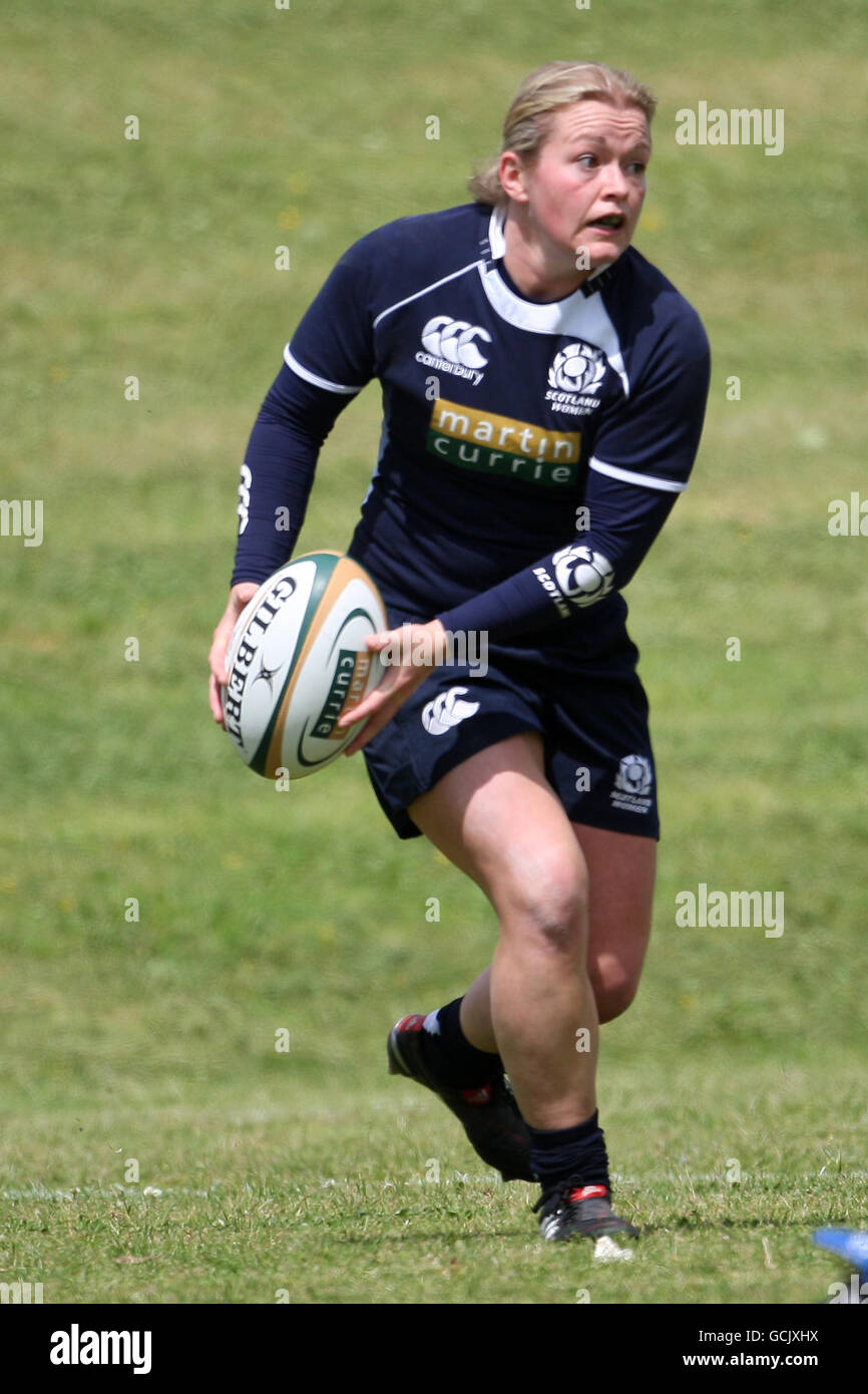 Rugby Union - Tour Match - Zweiter Test - Schottland Frauen gegen Südafrika Frauen - Lasswade RFC. Louise Dalgleish, Schottland Stockfoto