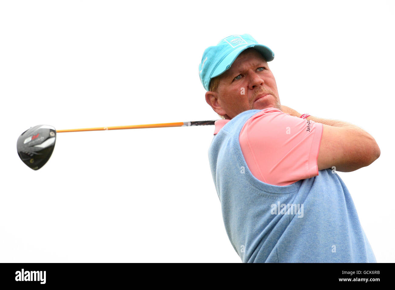 Der US-Amerikaner John Daly während der ersten Runde der Open Championship 2010 in St Andrews, Fife, Schottland. Stockfoto
