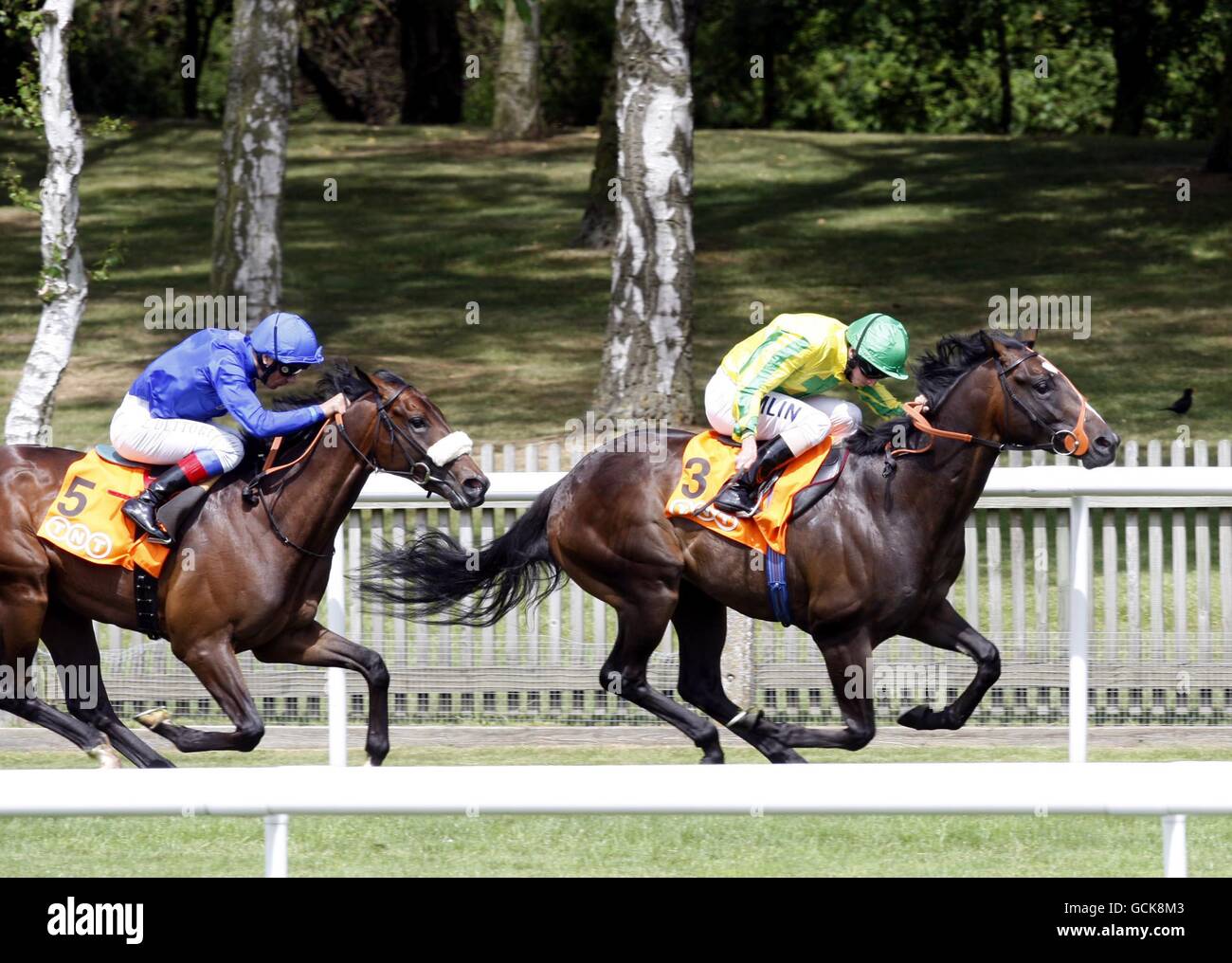 Horse Racing - Champagne Lanson Juli Festival - Etihad Airways Falmouth Stakes Tag - Newmarket Stockfoto