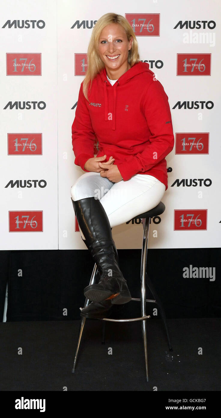 Zara Phillips startet ZP 176 Kollektion für Musto - London Stockfoto