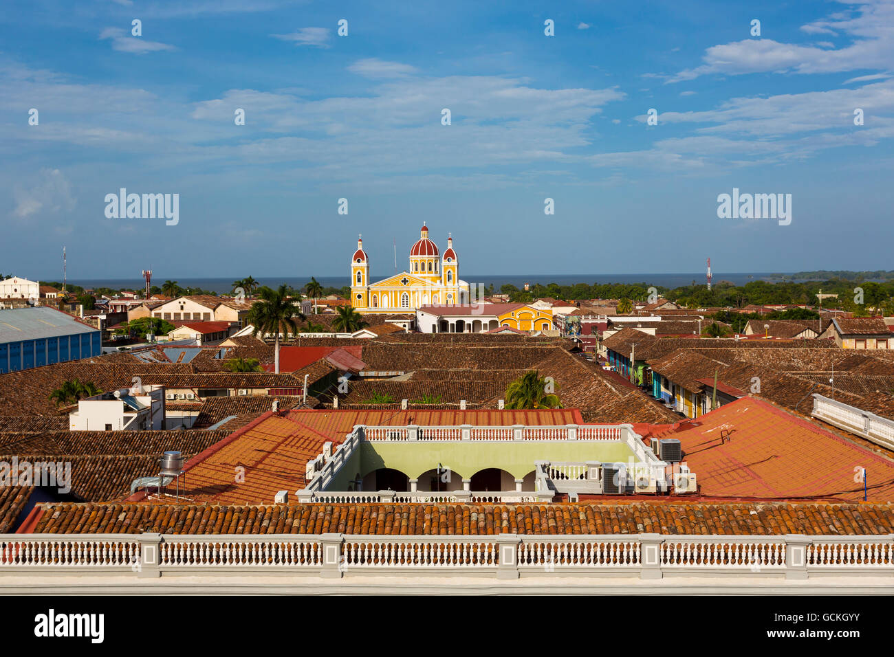 Blick auf die älteste nicaraguanischen Stadt Granada. Stockfoto