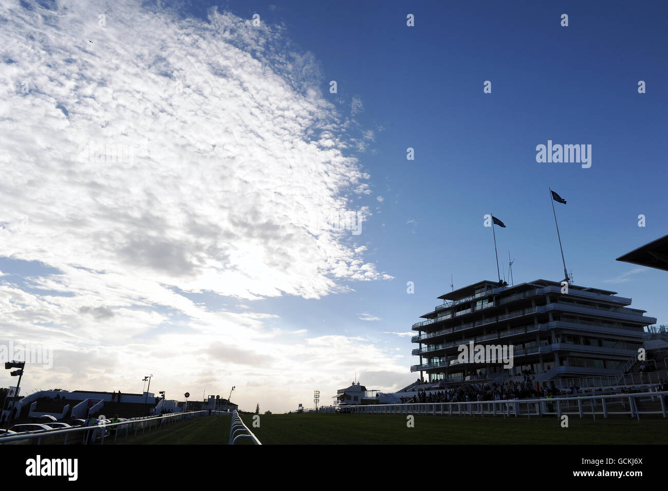 Pferderennen Sie-Epsom Live! Featuring The Feeling - Epsom Downs Racecourse Stockfoto