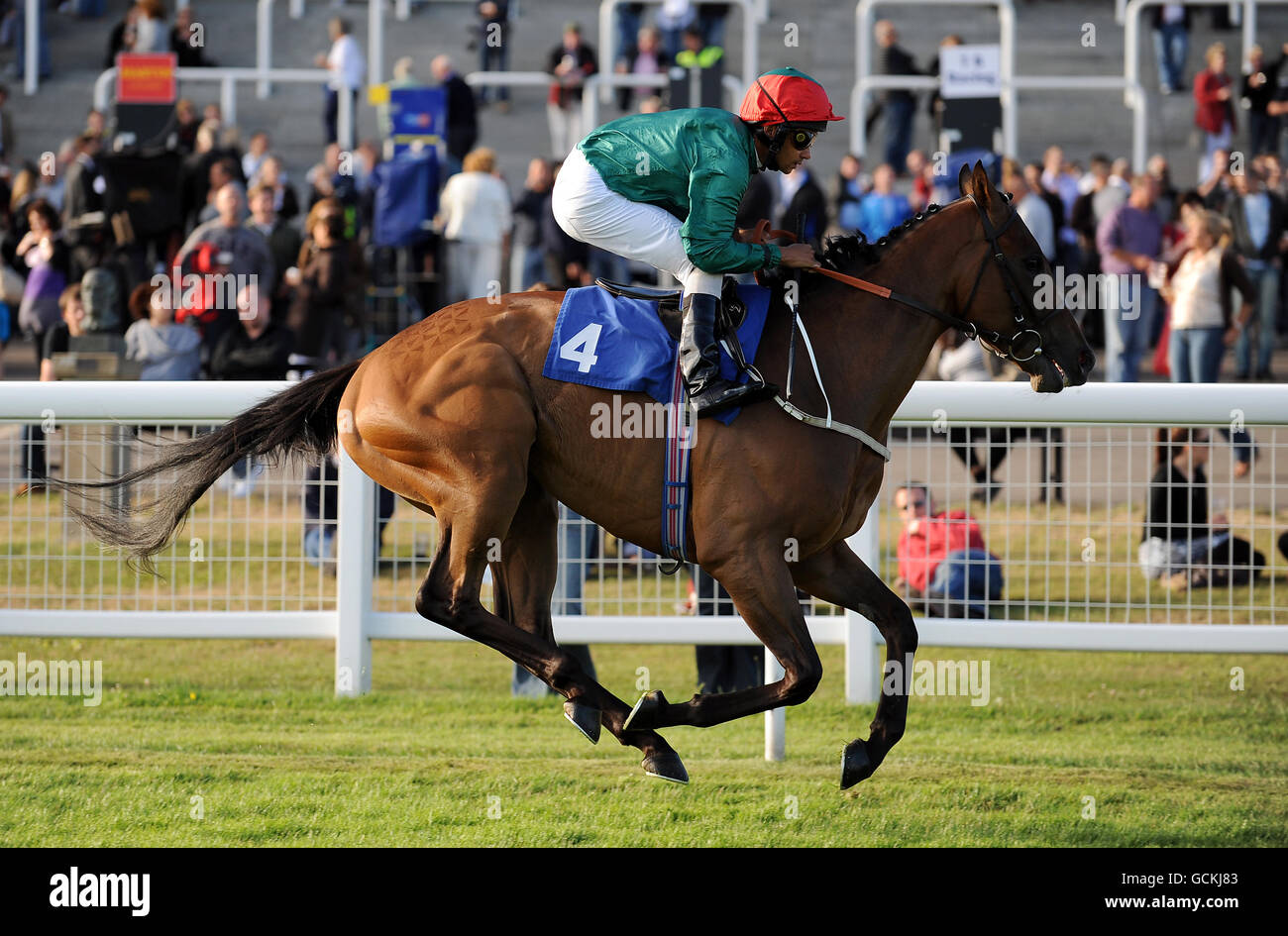 Pferderennen Sie-Epsom Live! Featuring The Feeling - Epsom Downs Racecourse Stockfoto