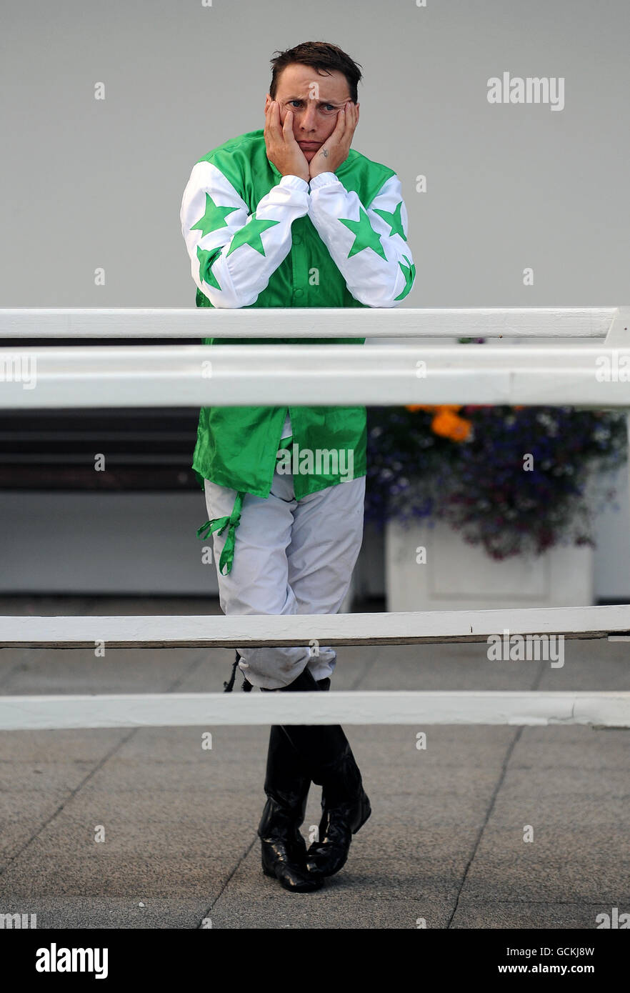 Pferderennen Sie-Epsom Live! Featuring The Feeling - Epsom Downs Racecourse Stockfoto