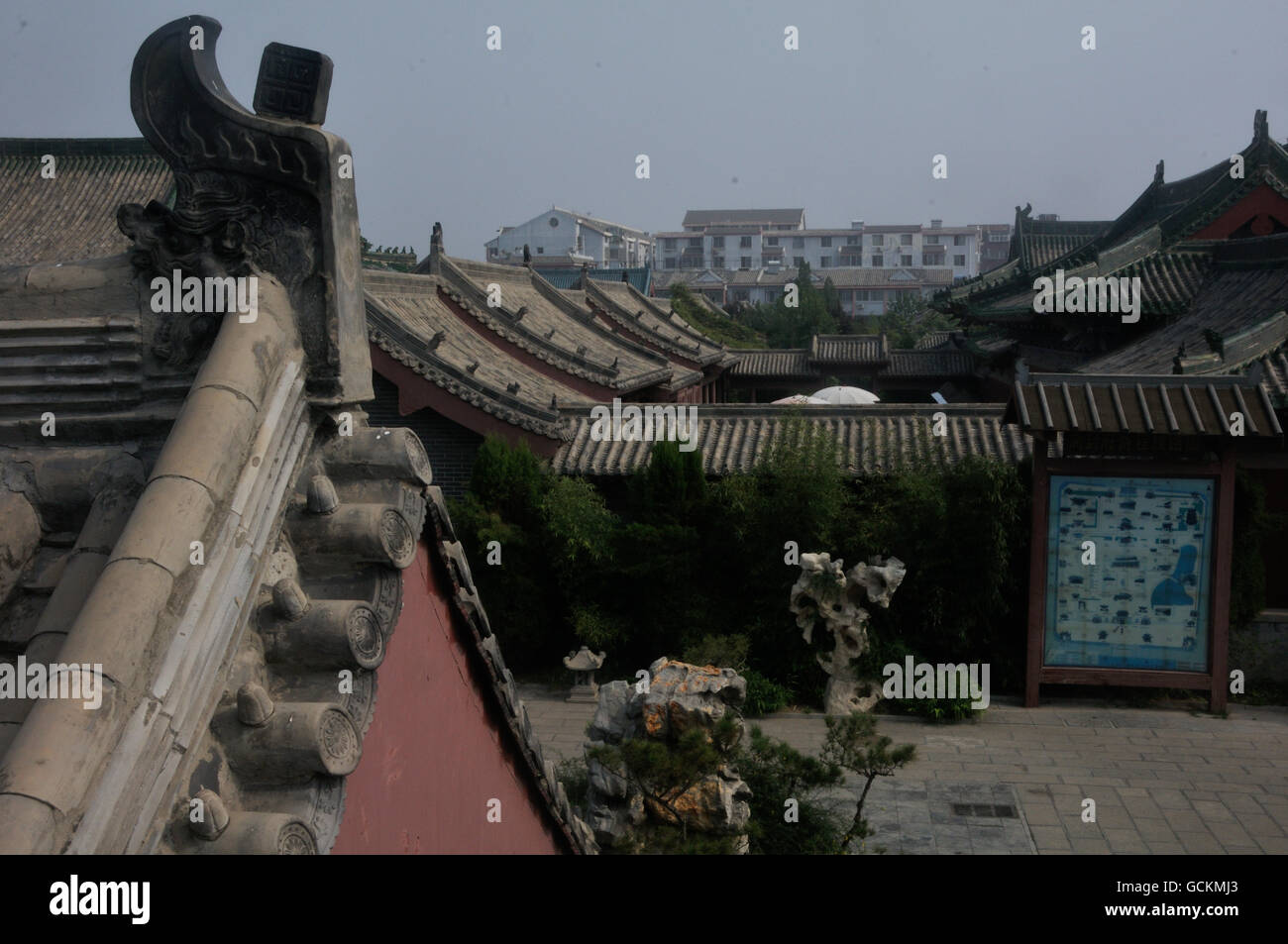 Giebel in Kaifeng Fu, Henan, China Stockfoto