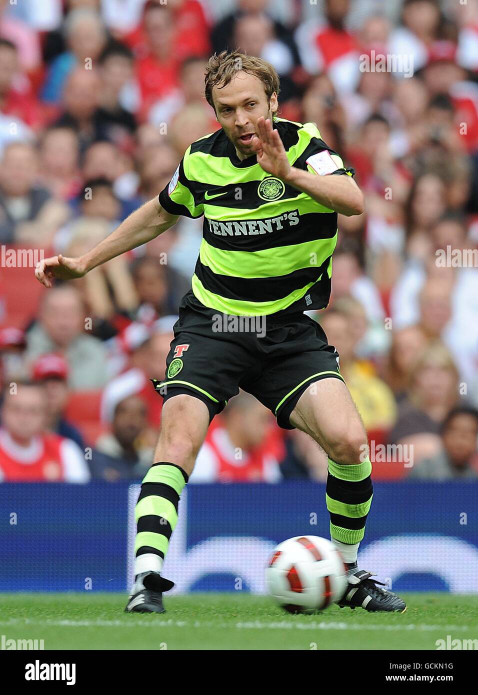 Fußball - Emirates Cup 2010 - Arsenal gegen Celtic - Emirates Stadium. Andreas Hinkel, Keltisch Stockfoto
