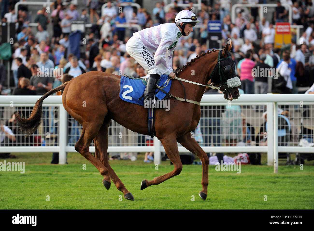 Pferderennen Sie-Epsom Live! Featuring Madness - Epsom Downs Racecourse Stockfoto