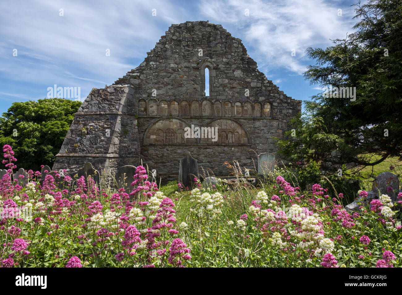 Die Ruinen von Ardmore Kathedrale, County Waterford in Irland. Stockfoto