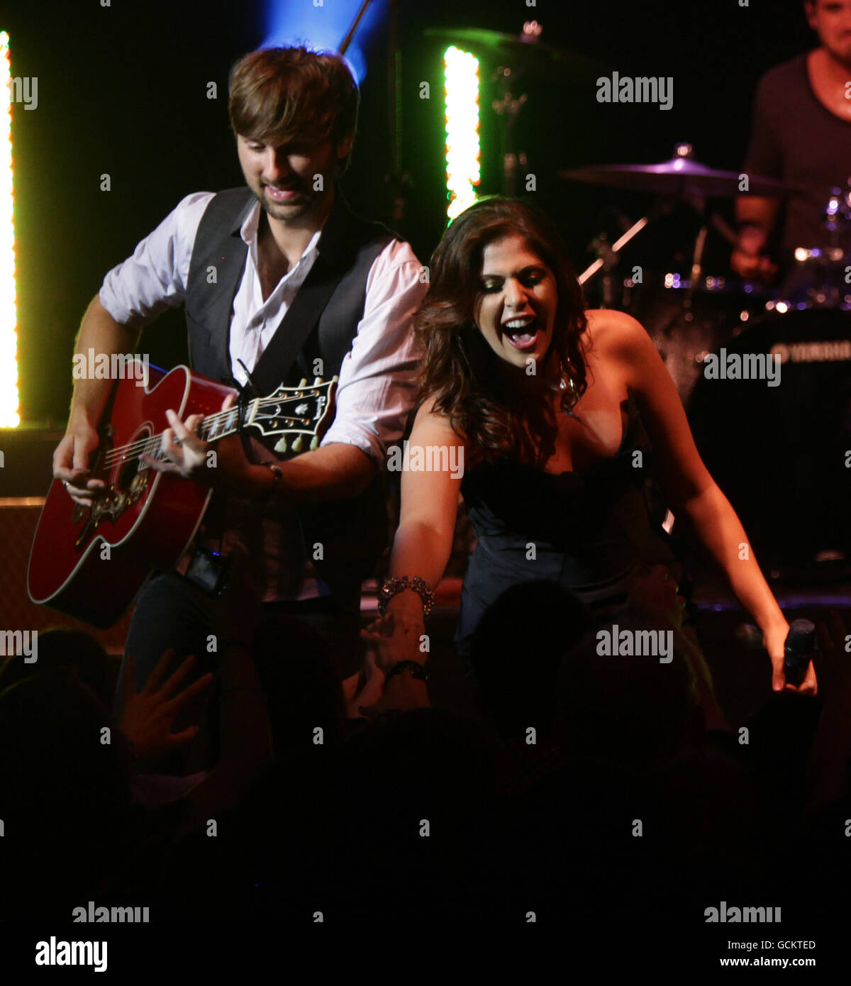 Lady Antebellum-Konzert Stockfoto