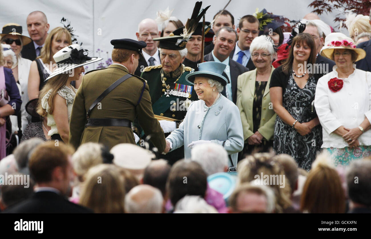 Königin besucht Schottland Stockfoto