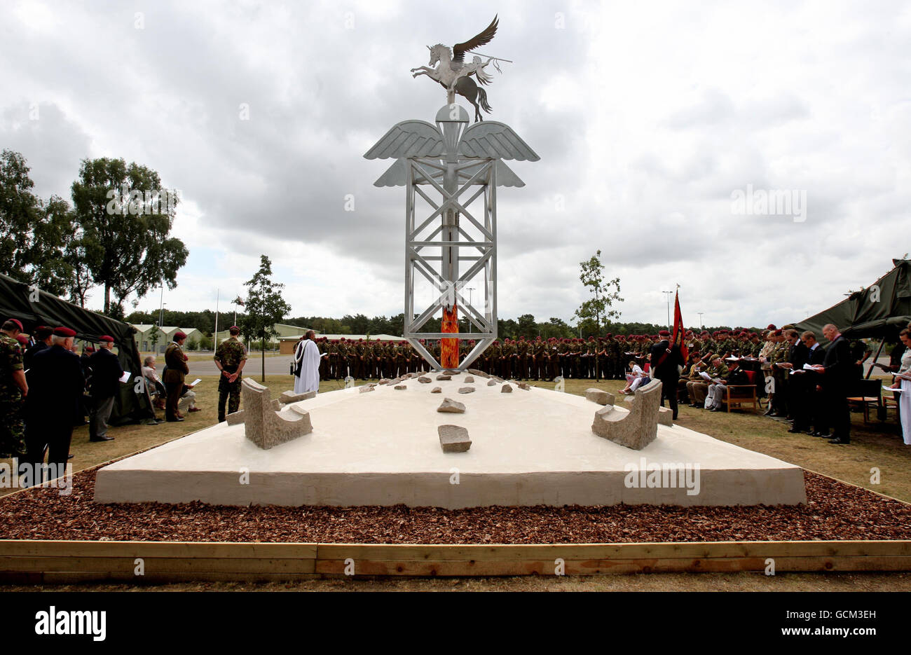 Denkmal, enthüllt Stockfoto