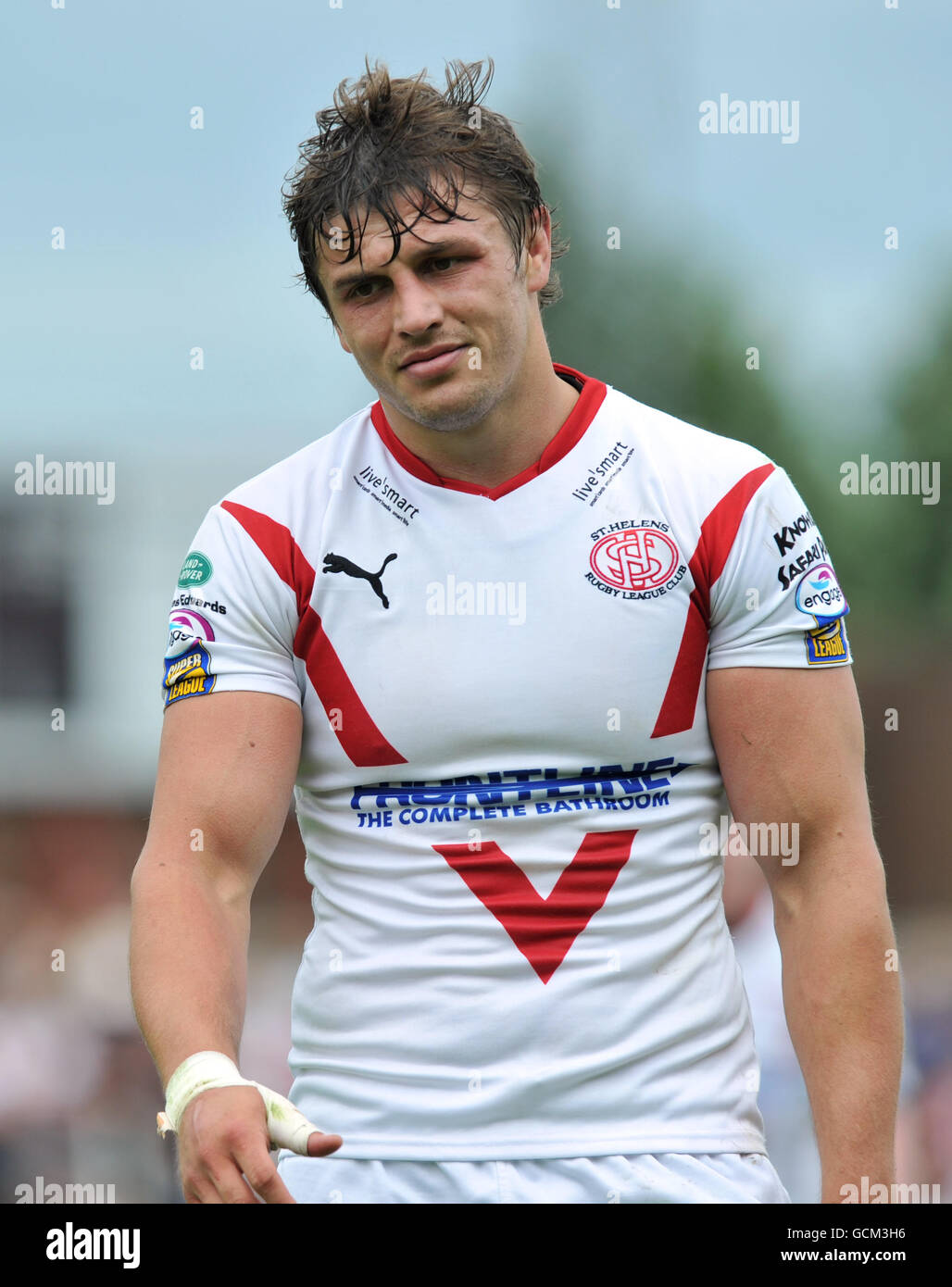 Rugby League - Engage Super League - St Helens gegen Harlekins - GPW Recruitment Stadium. Jon Wilkin, St. Helens Stockfoto